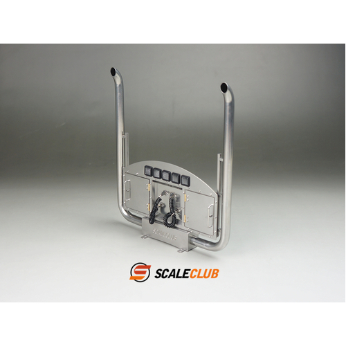 SCALECLUB 1/14 stainless steel Euro truck style high Exhaust type B