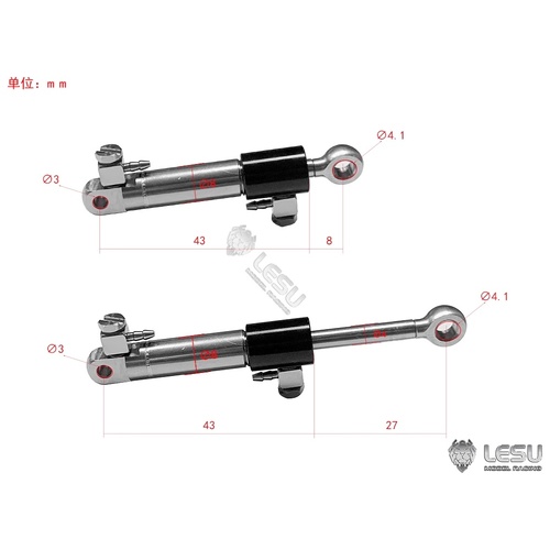 1/14 truck engineering climbing car hydraulic steering